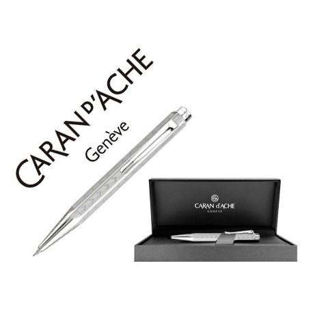 PORTAMINAS CARAN D'ACHE ECRIDOR XS CHEVRON PLACADO PALADIO CORTO 0,5 MM CON ESTUCHE