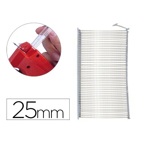 RECAMBIO DE NAVETE ESTANDAR APLI PARA PISTOLA TEXTIL 25MM CAJA DE 5000 UNIDADES