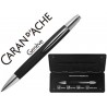 BOLIGRAFO CARAN D'ACHE ALCHEMIX CUERPO GRAFITO ADORNOS CROMADOS BRILLANTE CON ESTUCHE PUNTA MEDIA
