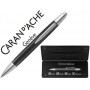 BOLIGRAFO CARAN D'ACHE ALCHEMIX CUERPO CAUCHO ADORNOS CROMADOS BRILLANTES CON ESTUCHE PUNTA MEDIA