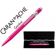 BOLIGRAFO CARAN D'ACHE 849 POP LINE FUCSIA FLUO CON ESTUCHE PUNTA MEDIA