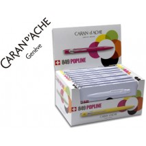 BOLIGRAFO CARAN D'ACHE 849 POP LINE FLUO CON ESTUCHE EXPOSITOR 10 COLORES SURTIDOS PUNTA MEDIA