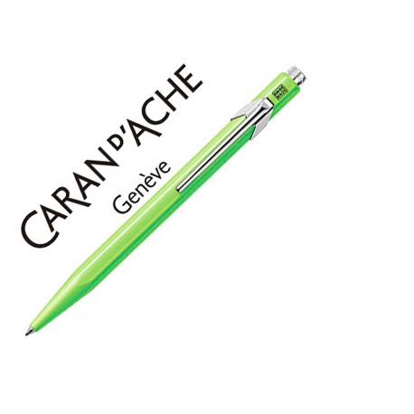 BOLIGRAFO CARAN D'ACHE 849 FLUO VERDE LIMON PUNTA MEDIA