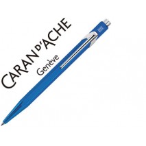 BOLIGRAFO CARAN D'ACHE 849 METALIZADO AZUL PUNTA MEDIA