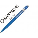 BOLIGRAFO CARAN D'ACHE 849 METALIZADO AZUL PUNTA MEDIA