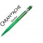 BOLIGRAFO CARAN D'ACHE 849 METALIZADO VERDE PUNTA MEDIA