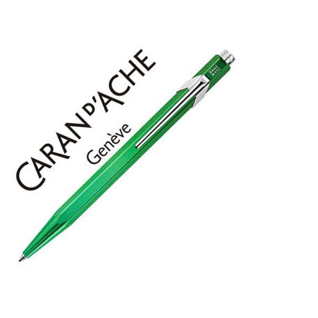 BOLIGRAFO CARAN D'ACHE 849 METALIZADO VERDE PUNTA MEDIA