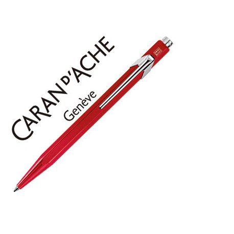 BOLIGRAFO CARAN D'ACHE 849 METALIZADO ROJO PUNTA MEDIA