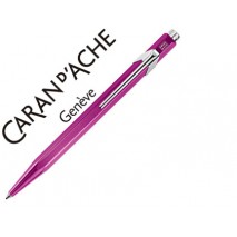 BOLIGRAFO CARAN D'ACHE 849 METALIZADO VIOLETA PUNTA MEDIA