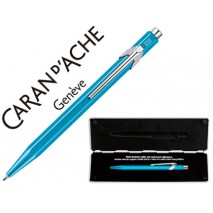 BOLIGRAFO CARAN D'ACHE 849 POP LINE METALIZADO TURQUESA CON ESTUCHE PUNTA MEDIA