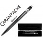 BOLIGRAFO CARAN D'ACHE 849 POP LINE METALIZADO NEGRO CON ESTUCHE PUNTA MEDIA