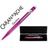 BOLIGRAFO CARAN D'ACHE 849 POP LINE METALIZADO VIOLETA CON ESTUCHE PUNTA MEDIA