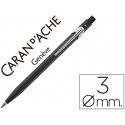 PORTAMINAS CARAN D'ACHE FIXPENCIL NEGRO CON CLIP 3 MM CON AFILADOR EN EL PULSADOR