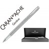 ROLLER CARAN D'ACHE ECRIDOR CUBRIK PLACADO PALADIO GRABADO GUILOCHE ZIGZAG CON ESTUCHE PUNTA MEDIA