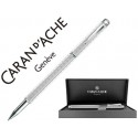ROLLER CARAN D'ACHE ECRIDOR CHEVRON PLACADO PALADIO CON ESTUCHE PUNTA MEDIA