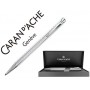 BOLIGRAFO CARAN D'ACHE ECRIDOR CHEVRON PLACADO PALADIO CON ESTUCHE PUNTA MEDIA
