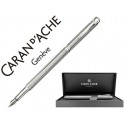 PLUMA CARAN D'ACHE ECRIDOR RETRO PLACADO PALADIO RODIADO CON ESTUCHE PLUMIN MEDIO