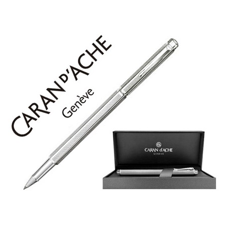 ROLLER CARAN D'ACHE ECRIDOR RETRO PLACADO PALADIO CON ESTUCHE PUNTA MEDIA