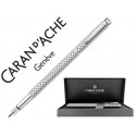 PLUMA CARAN D'ACHE ECRIDOR GOLF PLACADO PALADIO RODIADA CON ESTUCHE PLUMIN MEDIO