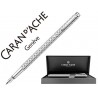 PLUMA CARAN D'ACHE ECRIDOR GOLF PLACADO PALADIO RODIADA CON ESTUCHE PLUMIN MEDIO