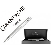 BOLIGRAFO CARAN D'ACHE ECRIDOR XS RETRO PLACADO PALADIO CORTO CON ESTUCHE PUNTA MEDIA