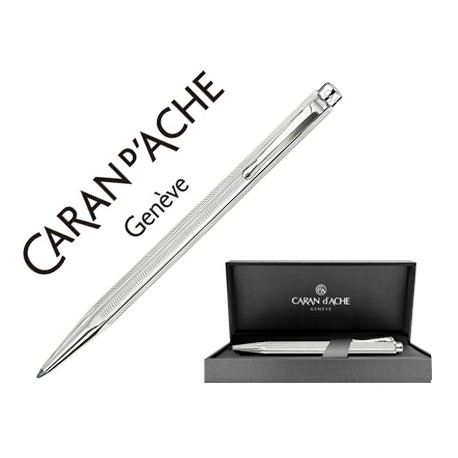 BOLIGRAFO CARAN D'ACHE ECRIDOR GRAIND'ORGE PLATA MACIZA 925 MILESIMAS CON ESTUCHE PUNTA MEDIA