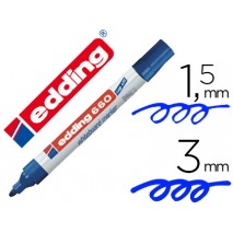 ROTULADOR EDDING PARA PIZARRA BLANCA 660 COLOR AZUL PUNTA REDONDA 3 MM RECARGABLE