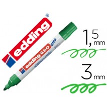 ROTULADOR EDDING PARA PIZARRA BLANCA 660 COLOR VERDE PUNTA REDONDA 3 MM RECARGABLE