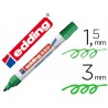 ROTULADOR EDDING PARA PIZARRA BLANCA 660 COLOR VERDE PUNTA REDONDA 3 MM RECARGABLE