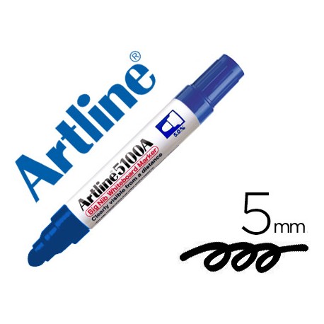 ROTULADOR ARTLINE PIZARRA EK-5100 AZUL -PUNTA REDONDA 5 MM