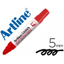 ROTULADOR ARTLINE PIZARRA EK-5100 ROJO -PUNTA REDONDA 5 MM