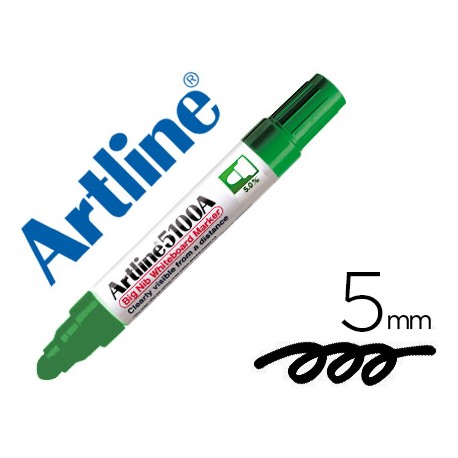 ROTULADOR ARTLINE PIZARRA EK-5100 VERDE -PUNTA REDONDA 5 MM