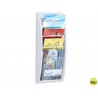 EXPOSITOR MURAL FAST-PAPERFLOW DIN A4 BLANCO 4 CASILLAS 650X290X95 MM