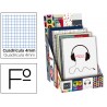BLOC ESPIRAL LIDERPAPEL FOLIO 80 HOJAS CUADRO 4MM FANTASIA EXPOSITOR DE 40 UNIDADES SURTIDAS 2015