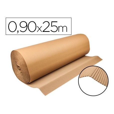 CARTON ONDULADO Q-CONNECT 0,90X25 M 250 G/M2 KRAFT