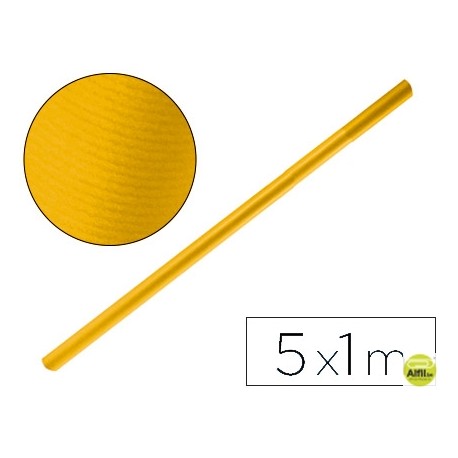 PAPEL KRAFT LIDERPAPEL AMARILLO ORO ROLLO 5X1 MT