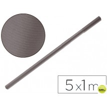 PAPEL KRAFT LIDERPAPEL GRIS FERRO ROLLO 5X1 MT