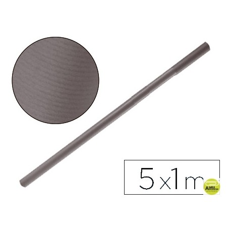 PAPEL KRAFT LIDERPAPEL GRIS FERRO ROLLO 5X1 MT
