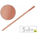 PAPEL KRAFT LIDERPAPEL SALMON ROLLO 5X1 MT