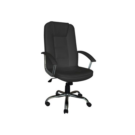 SILLA DE DIRECCION Q-CONNECT CON RESPALDO ALTO REGULABLE EN ALTURA ALTO 1115+75MM ANCHO 705MM Y PROF