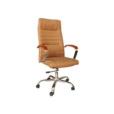 SILLA DE DIRECCION Q-CONNECT CON RESPALDO ALTO REGULABLE EN ALTURA ALTO 1.190+60MM ANCHO 620MM PROF