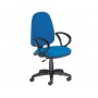 SILLA ROCADA CON BRAZOS COLOR AZUL DIAMETRO BASE 610 MM RESPALDO DE 490 MM X 420 MM