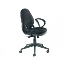 SILLA ROCADA CON BRAZOS COLOR AZUL DIAMETRO BASE 700 MM RESPALDO DE 500 MM X 470 MM