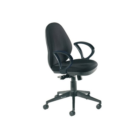 SILLA ROCADA CON BRAZOS COLOR AZUL DIAMETRO BASE 700 MM RESPALDO DE 500 MM X 470 MM