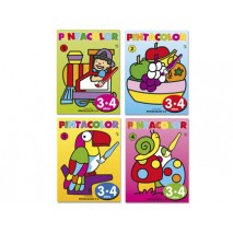 CUADERNO PARA COLOREAR PINTA COLOR PARA NIÑOS DE 3-4 AÑOS 16 PAGINAS 280X210 MM