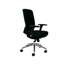 SILLA ROCADA SISTEMA SIR CON BRAZOS ELEVACION A GAS ESTRUCTURA ALUMINIO TELA IGNIFUGA NEGRO RESPALDO