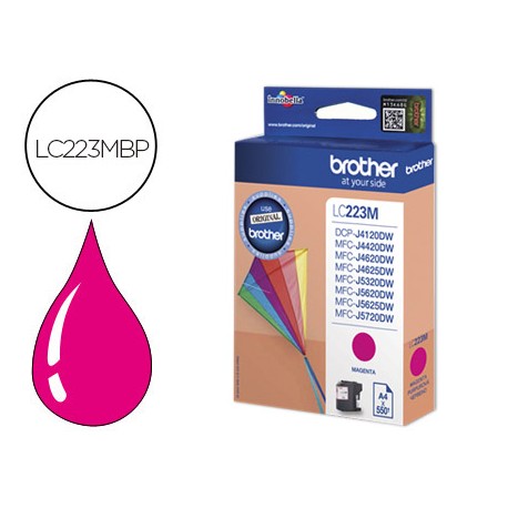INK-JET BROTHER LC-223CBP MAGENTA -550 PAG- DCP4120DW MFCJ4420DW MFCJ4620DW MFCJ5320DW