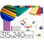 BLOC TRABAJOS MANUALES LIDERPAPEL PAPEL METALIZADO 240X315 MM 10 HOJAS COLORES SURTIDOS