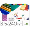 BLOC TRABAJOS MANUALES LIDERPAPEL PAPEL METALIZADO 240X315 MM 10 HOJAS COLORES SURTIDOS