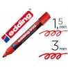 ROTULADOR EDDING MARCADOR PERMANENTE 300 ROJO PUNTA REDONDA 1,5 MM